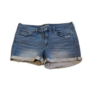 Universal Thread Women's Denim Jean Shorts Roll Hem Stretch Button Fly 18/34